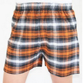 Boxer Short Flannel Black Orange